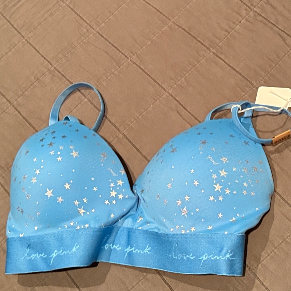PINK Victoria's Secret Blue Bra